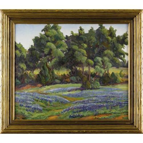 FLORENCE MCCLUNG, Early Texas Art o/c, 1930's