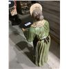 Image 2 : APPROX 37" WOMAN WITH TABLE TRAY FIGURINE