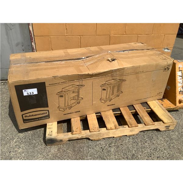 RUBBERMAID TRADITIONAL HOUSEKEEPING CART