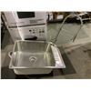 Image 1 : COMMERCIAL STAINLESS STEEL SINK WITH WESTINGHOUSE FAUCET