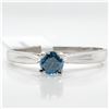 Image 1 : 10K BLUE DIAMOND (0.19CT) RING SIZE 5.5