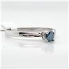 Image 2 : 10K BLUE DIAMOND (0.19CT) RING SIZE 5.5