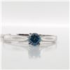 Image 3 : 10K BLUE DIAMOND (0.19CT) RING SIZE 5.5