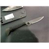 Image 2 : STAINLESS BOYE 4" KNIFE WITH SHEATH & BLACK 3.75" KNIFE WITH SHEATH