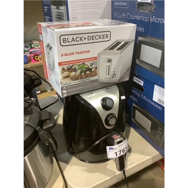 INSIGNIA AIR FRYER, BLACK & DECKER 2-SLICE TOASTER