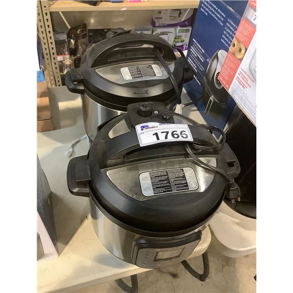 2 INSTANT POT MULTI PROGRAMMABLE PRESSURE COOKERS