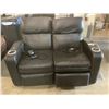 Image 1 : 2 BLACK LEATHER ELECTRIC RECLINER CHAIRS