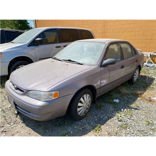 1998 TOYOTA COROLLA, GREY, 4DRSD, GAS, AUTOMATIC, VIN#2T1BR12E7WC709374, 200,966KMS, RD,CC,TW,AC, 3