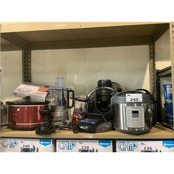 HAMILTON BEACH COOKER, INSTANT POT, AIR FRYER LID, FOOD PROCESSOR, IROBOT ROBOTIC VAC, SMALL