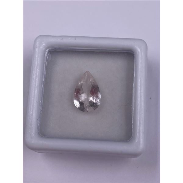 MORGANITE 1.37CT, 10.90 X 7.00 X 3.77MM, PEAR CUT, VVS CLARITY, BRAZIL, UNTREATED