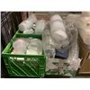 Image 2 : LARGE LOT OF DIXIE CUPS, SERVING TRAYS, SMALL PLATES, ETC