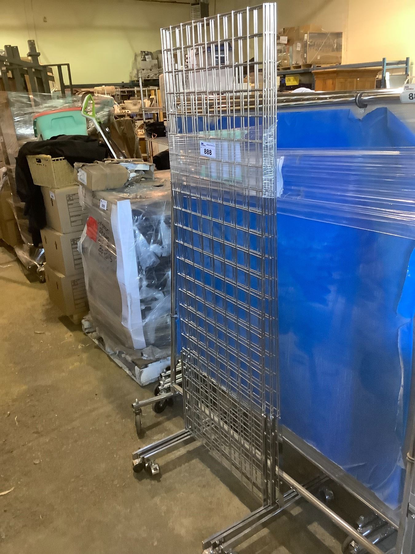 3 PORTABLE WIRE RACKS