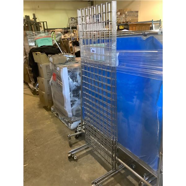 3 PORTABLE WIRE RACKS