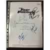 Image 1 : AUTOGRAPHED THE FAST AND THE FURIOUS SCRIPT COVER WITH COA (SIGNED BY PAUL WALKER, TYRESE GIBSON,