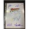 Image 1 : AUTOGRAPHED RAIDERS OF THE LOST ARK SCRIPT COVER WITH COA (SIGNED BY STEVEN SPIELBERG,