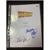 Image 1 : AUTOGRAPHED BACK TO THE FUTURE SCRIPT COVER WITH COA (SIGNED BY MICHAEL J FOX & CHRISTOPHER LLOYD)
