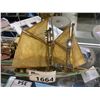 Image 2 : 2 WOOD BOAT MODELS (SOME COSMETIC DAMAGE)