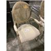 Image 2 : RATTAN BACK WITH STUDDED CUSHION CHAIR
