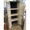 Image 2 : 2-DOOR/4-TIER PLASTIC STORAGE 25.5"W X 18"D X 69.25"H