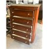 Image 2 : 5-DRAWER DRESSER 17"D X 34"W X 50.5"H