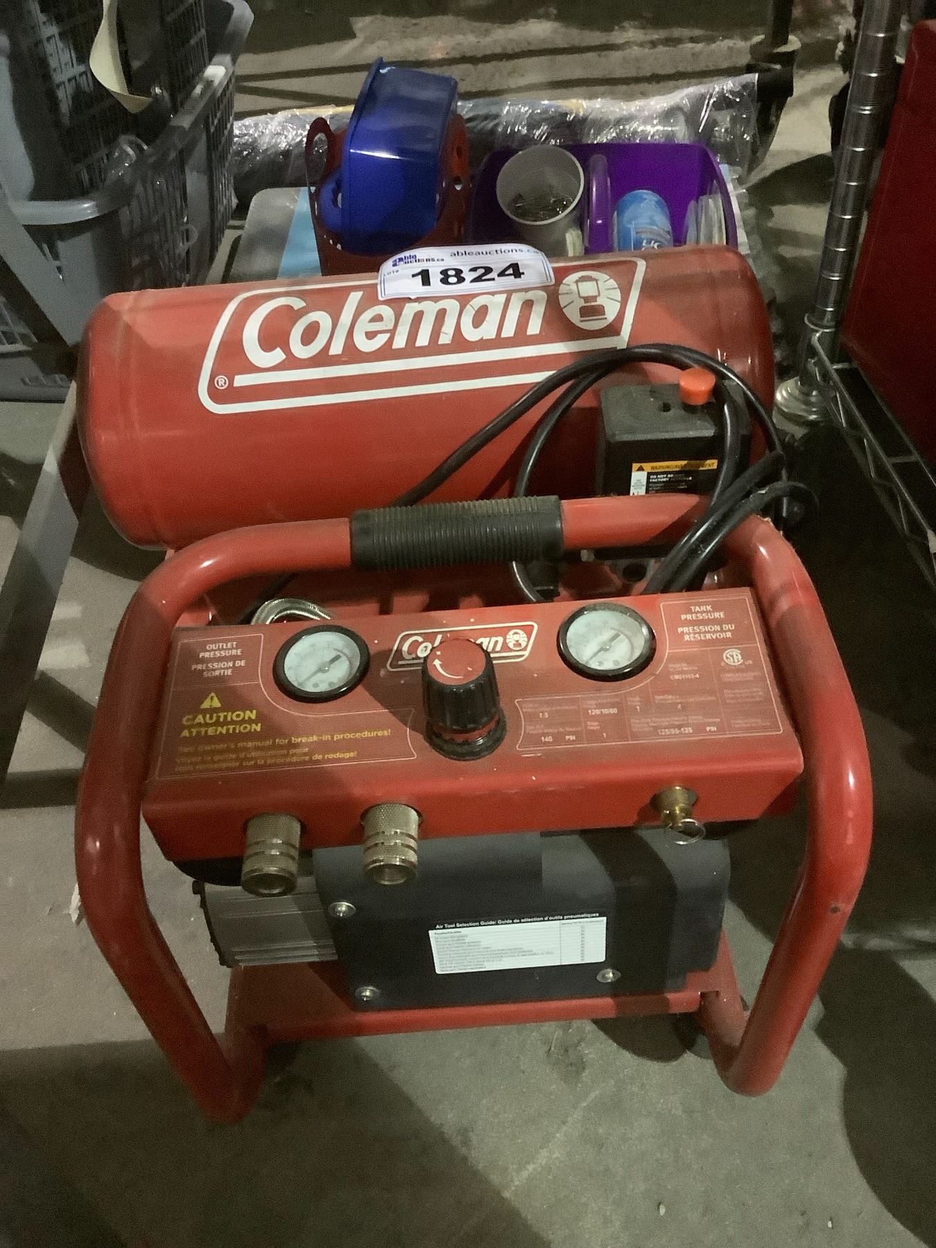 COLEMAN AIR COMPRESSOR MODEL CM01103-4