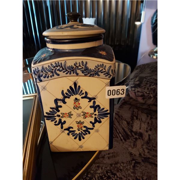 Metal Bin Flower Painting