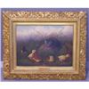 Image 1 : Howard Hill painting of a cat with chicks