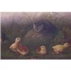 Image 8 : Howard Hill painting of a cat with chicks
