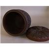 Image 2 : Carved wood covered container