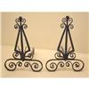 Image 1 : Wrought iron Arts and Crafts Andirons