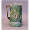 Image 1 : Majolica pitcher with swan in pond