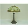 Image 2 : Green six panel lamp 16" shade