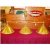 Image 1 : Hanging brass pool table light circa 1940s