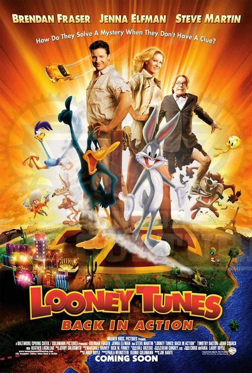 Looney Tunes Back in Action Wooden Nickel Casino Chip Cup A533