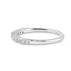 Image 4 : Diamond Single Row Band Ring 1/6 Cttw 10kt White Gold