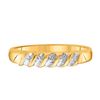 Image 3 : His Hers Diamond Cluster Matching Wedding Set 1/10 Cttw 10kt Yellow Gold