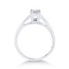 Image 4 : Diamond Princess Ring 1/2 Cttw 14kt White Gold