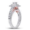 Image 2 : Diamond Bridal Wedding Ring Band Set 1 Cttw 14kt Two-tone Gold