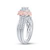 Image 3 : Diamond Bridal Wedding Ring Band Set 1 Cttw 14kt Two-tone Gold