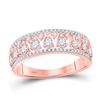 Image 1 : Diamond Band Ring 3/4 Cttw 14kt Rose Gold