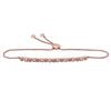 Image 1 : Brown Diamond Alternating Bolo Bracelet 1/2 Cttw 14kt Rose Gold