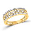 Image 1 : Diamond Band Ring 1/4 Cttw 10kt Yellow Gold
