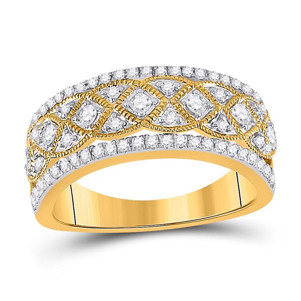 Diamond Band Ring 1/2 Cttw 14kt Yellow Gold