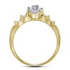 Image 2 : Diamond Marquise-shape Cluster Ring 1/4 Cttw 10kt Yellow Gold