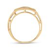 Image 3 : Mens Diamond Square Cluster Ring 5/8 Cttw 10kt Yellow Gold