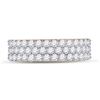 Image 2 : Mens Diamond Pave Band Ring 2-7/8 Cttw 14kt Yellow Gold
