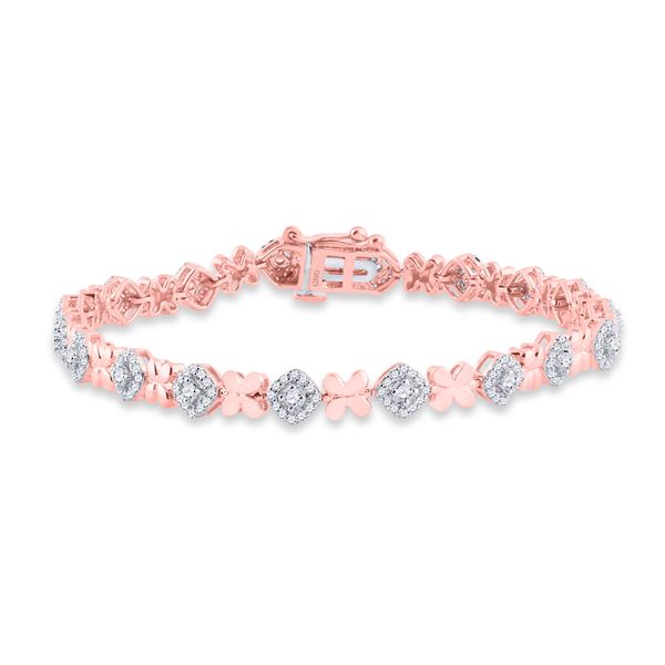 Diamond Fashion Bracelet 1 Cttw 14kt Two-tone Gold