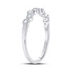Image 3 : Diamond Stackable Band Ring 1/8 Cttw 10kt White Gold