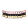 Image 2 : Black Color Enhanced Diamond Convertible Band Ring 1 Cttw 10kt Tri-Tone Gold