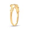 Image 4 : Diamond Claddagh Heart Ring .02 Cttw 14kt Yellow Gold